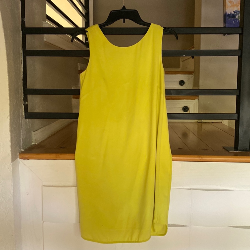 BCBG Yellow Backless Dress